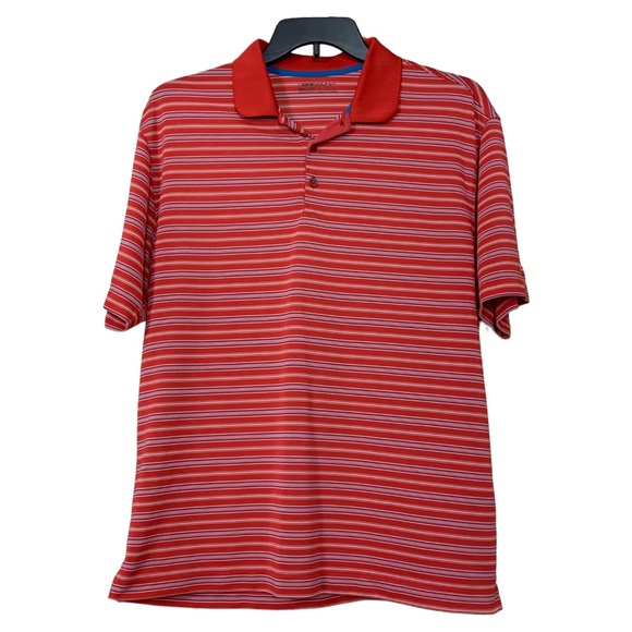 Nike Other - Nike Striped Dry Fit Golf Polo Large